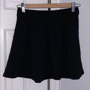 Black skirt with chevron detail